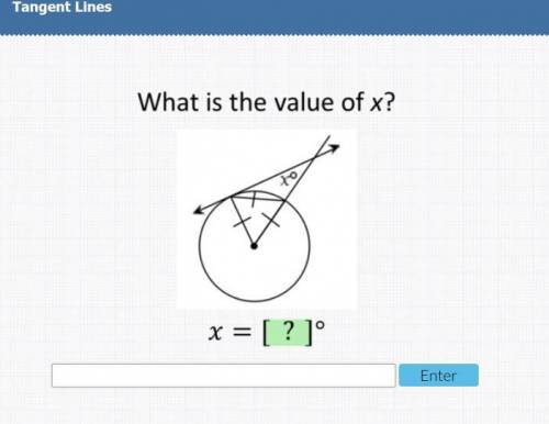 What is the value of x? Tangent Lines Acellus