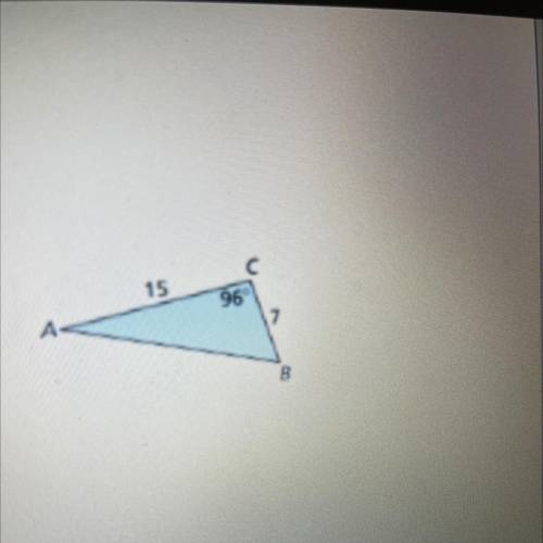 What is the area of the triangle ?