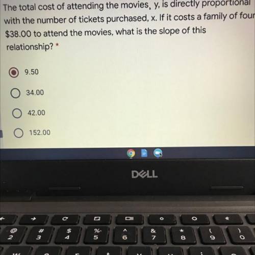 The total cost of attending the movies, y, is directly proportional

with the number of tickets pu