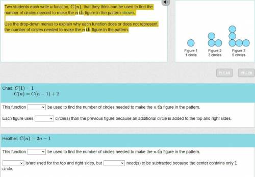 Two students each write a function, C(n), that they think can be used to find the number of circles