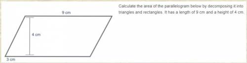 Find the area for these shapes