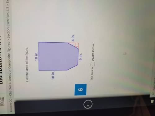 Find the area of the figure