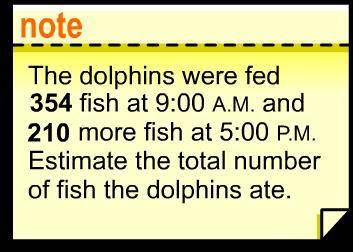 Estimate the number of fish eaten by the dolphins.
