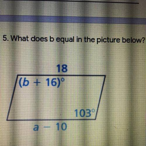 What does b equal in the picture below?