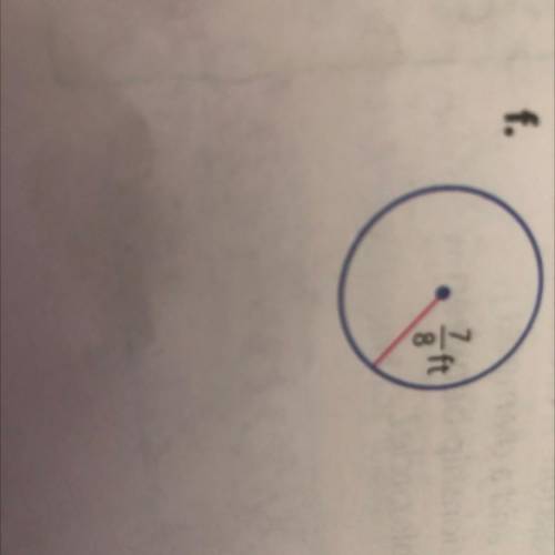 Find the circumference of each circle use 22/7 for pi?