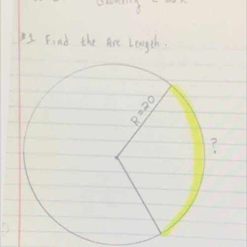 1 Find the Arc
Length.