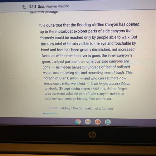 What type of bias is the Author displaying in the passage?

A. That he believes in growing tourism