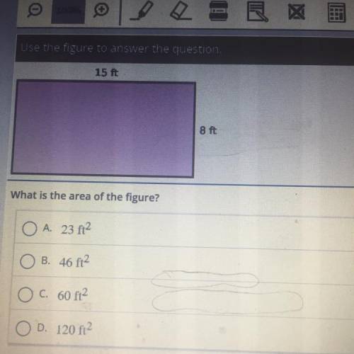 What is the area of the figures