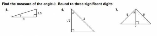 Find the measure of the angle Round to three significant digits