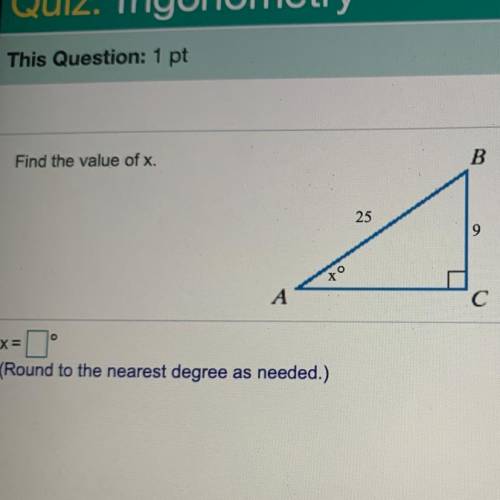 Find the value of x. help please if you understand