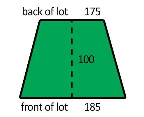 Can anyone help with this?

Math Problem 1: What is the total area of Xavier’s lot?
Use the formul