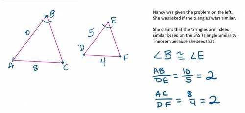 Hello, I need help! The question is Today you will look over the following problem that Nancy work