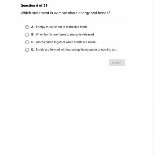 Which statement is not true about energy and bonds