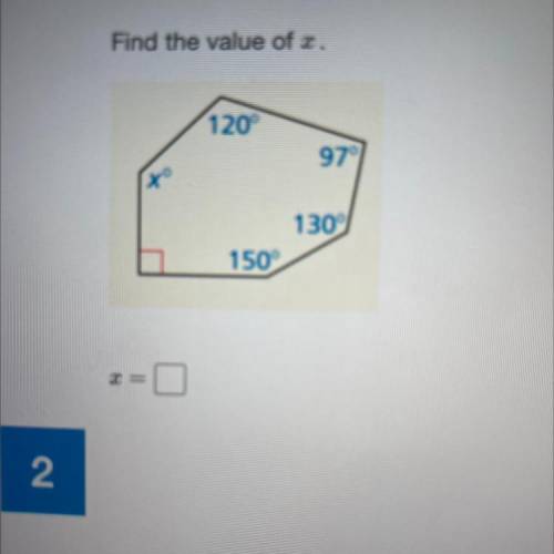 Find the value of x.