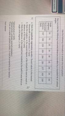 Quadratic regression written response, please help :(
 

i can email you the photo if you need it i