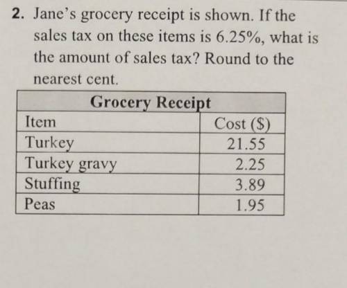 NEED HELP ASAP PLEASE!

WILL GIVE BRAINLIEST 
Find the sales tax. 
I need a explanation on how you