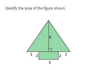 Identify the area of the figure shown.