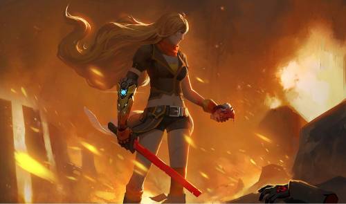 RWBY FANS look at the photo below....... its yang.. she killed adam..... blakes EX..... #bumblebee