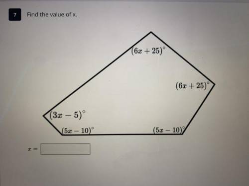 Find value of x .........