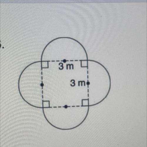 Find the area of the figure. use 3.14 for pi <3