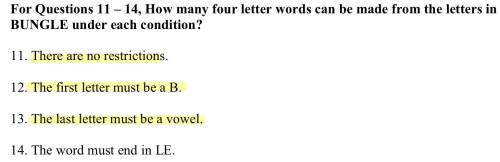 I need help with this problem. With the highlighted problems.