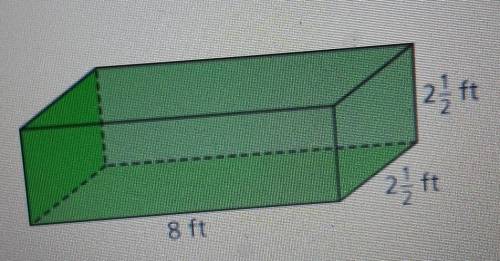 Determine the volume of the rectangular prism.​