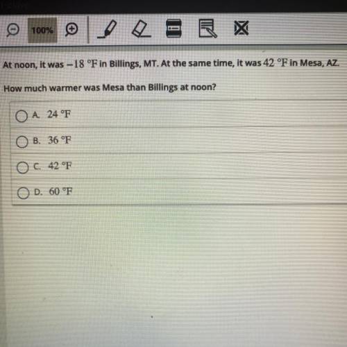 At noon, it was -18 degrees in Billings, MT. At the same time, it was 42 degrees in Mesa, AZ.

How