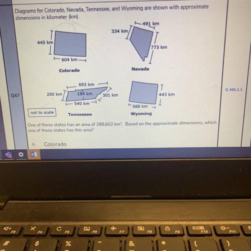 Diagrams for Colorado, Nevada, Tennessee, and Wyoming are shown with approximate

dimensions in ki