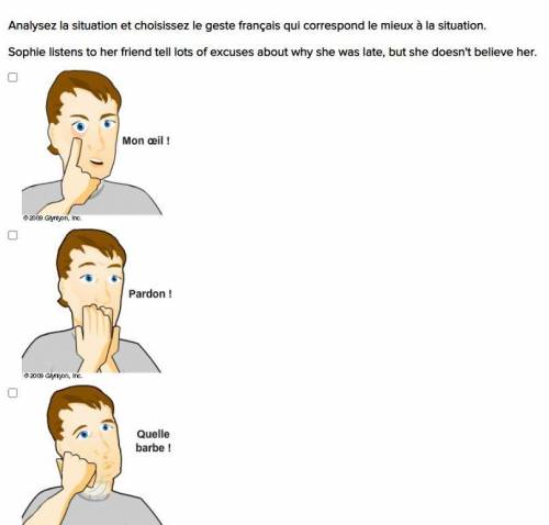 French facial expressions!