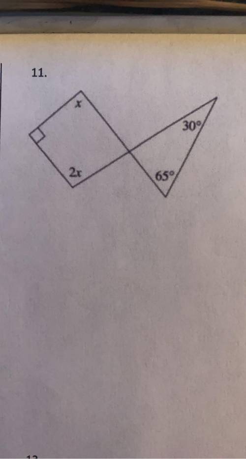 Please help! Write an equation, then solve for x!