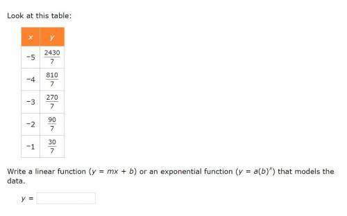 (please no bots ive asked this question like 7 times now) Create an exponential function by the tab