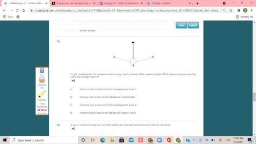 For the oscillating bob of a pendulum, kinetic energy is at its minimum at the maximum height. Whic