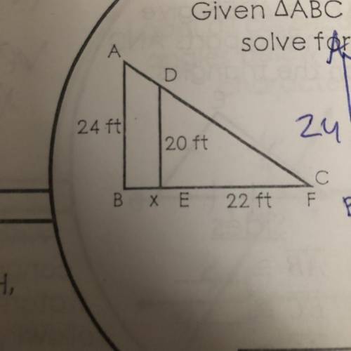 Can anyone solve for x? Please.