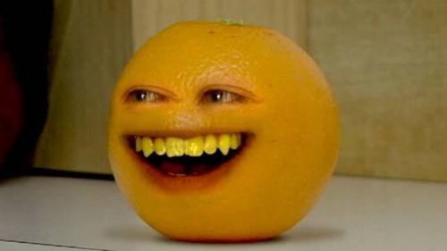 Trump? don't you mean the physical form of the annoying orange
they smile similar to