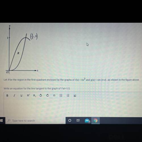 Write an equation for the line tangent to the graph of f at = 1/2