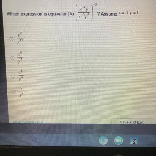 -2

Which expression is equivalent to
9.5
? Assume X = 0, y=
X
O O
10
+
0