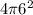 4\pi 6^{2}