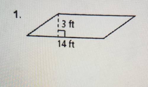 Find the area of the parallelogram​