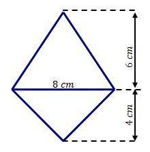 What is the area of this polygon
40 cm2
24 cm2
16 cm2
18 cm2