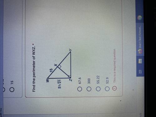 Find the perimeter of WXZ.