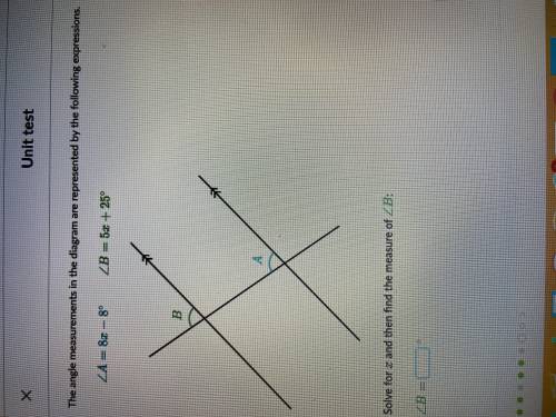 The angle measurements in the diagram are represented by the following expressions.