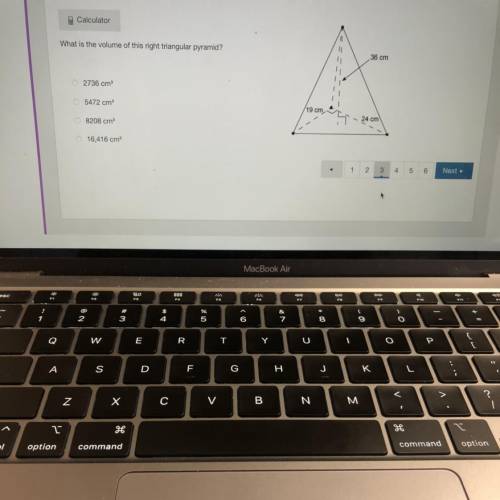 What is the volume of this right triangular pyramid?