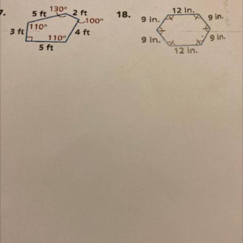 Name each polygon and tell whether it is a regular polygon. If it is not, explain why not.