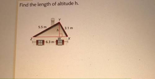 Find the length of altitude h.