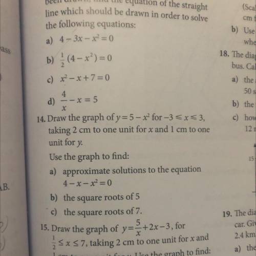 How can we find b,c on the graph?