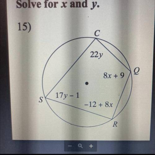 Solve for x and y.
Can anyone solve this please?
