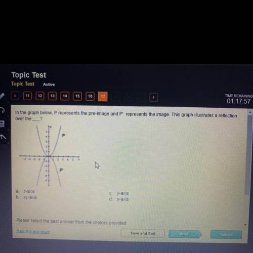 In the graph below, Prepresents the pre-image and P' represents the image. This graph illustrates a