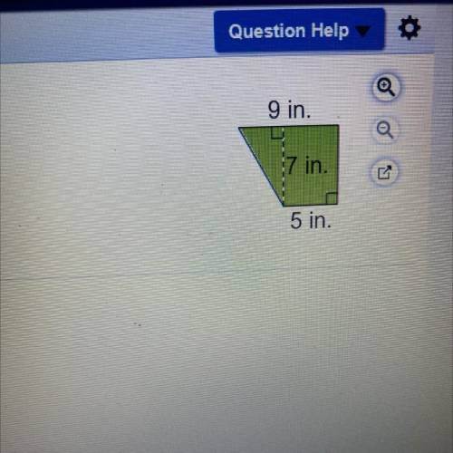 Find the area of the trapezoid