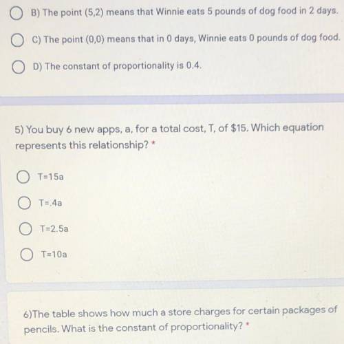 Can you please answer number 5 I’ll give brainliest thank you!