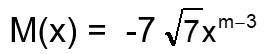 Halla m si el siguiente monomio es de 2° grado:
a)4
b)2
c)3
d)5